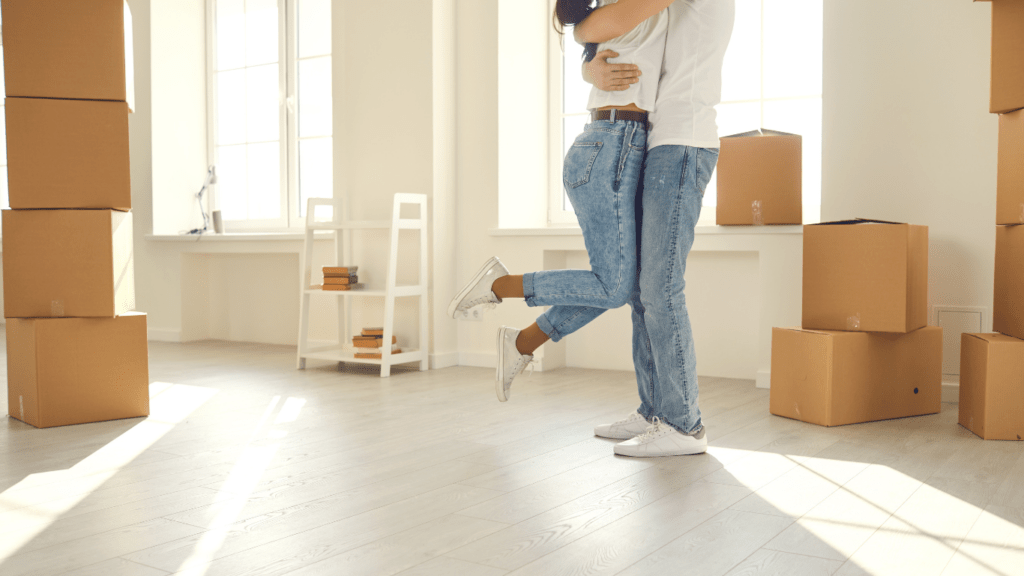 two person in their new house