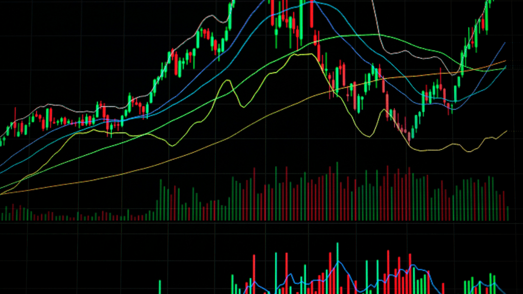 an image of the stock market on a computer screen