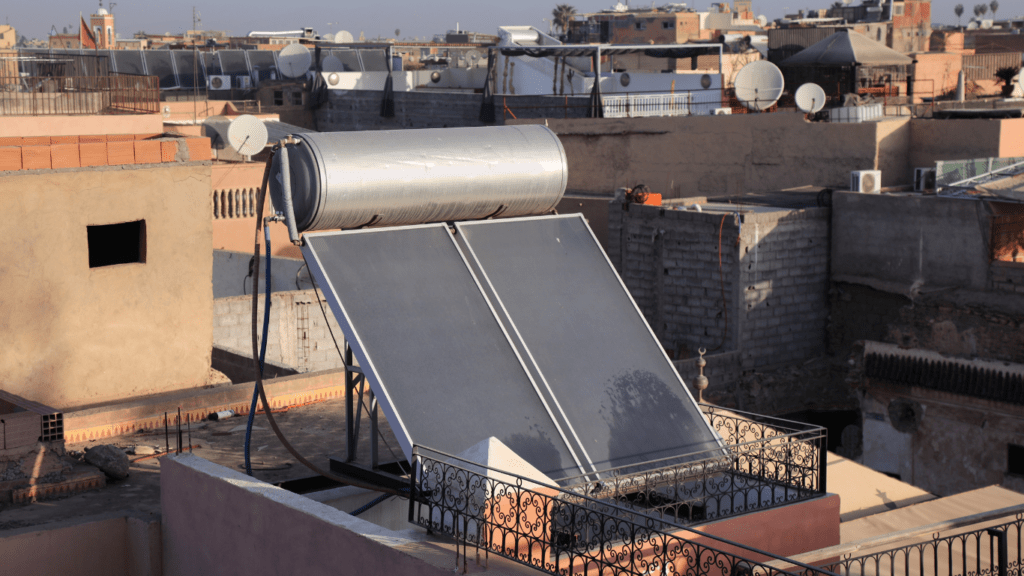 a house with solar panel