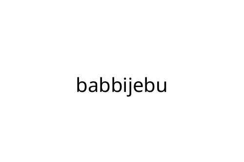 babbijebu