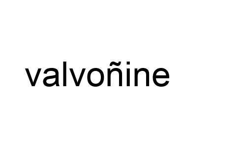 valvoñine
