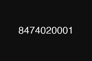 8474020001